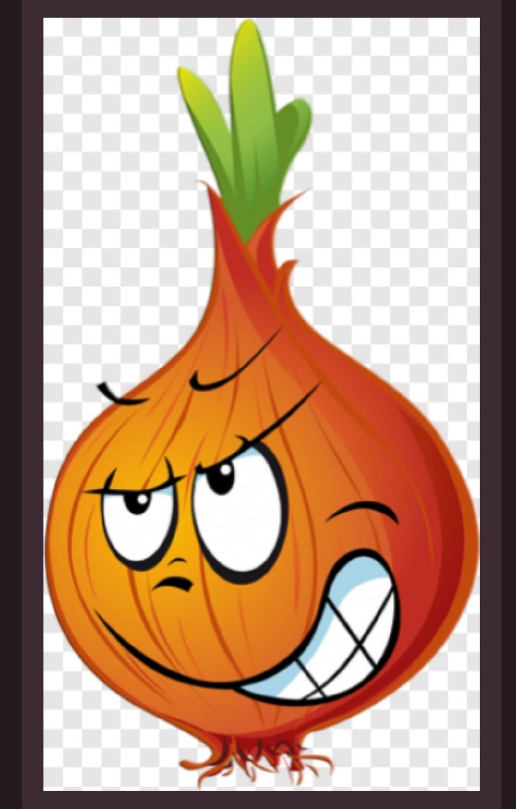 Веселые овощи лук