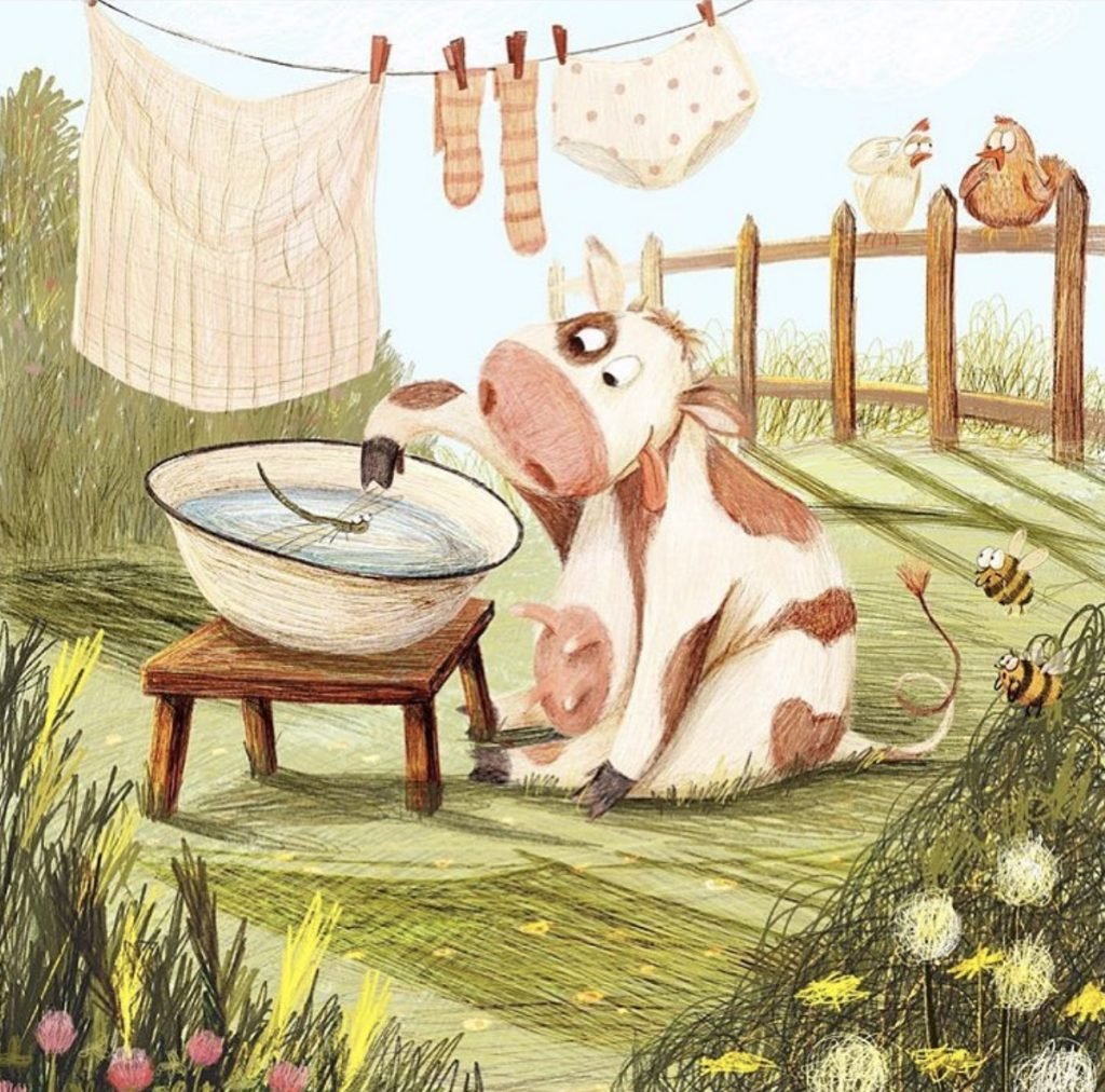 Дети за столом мультяшные