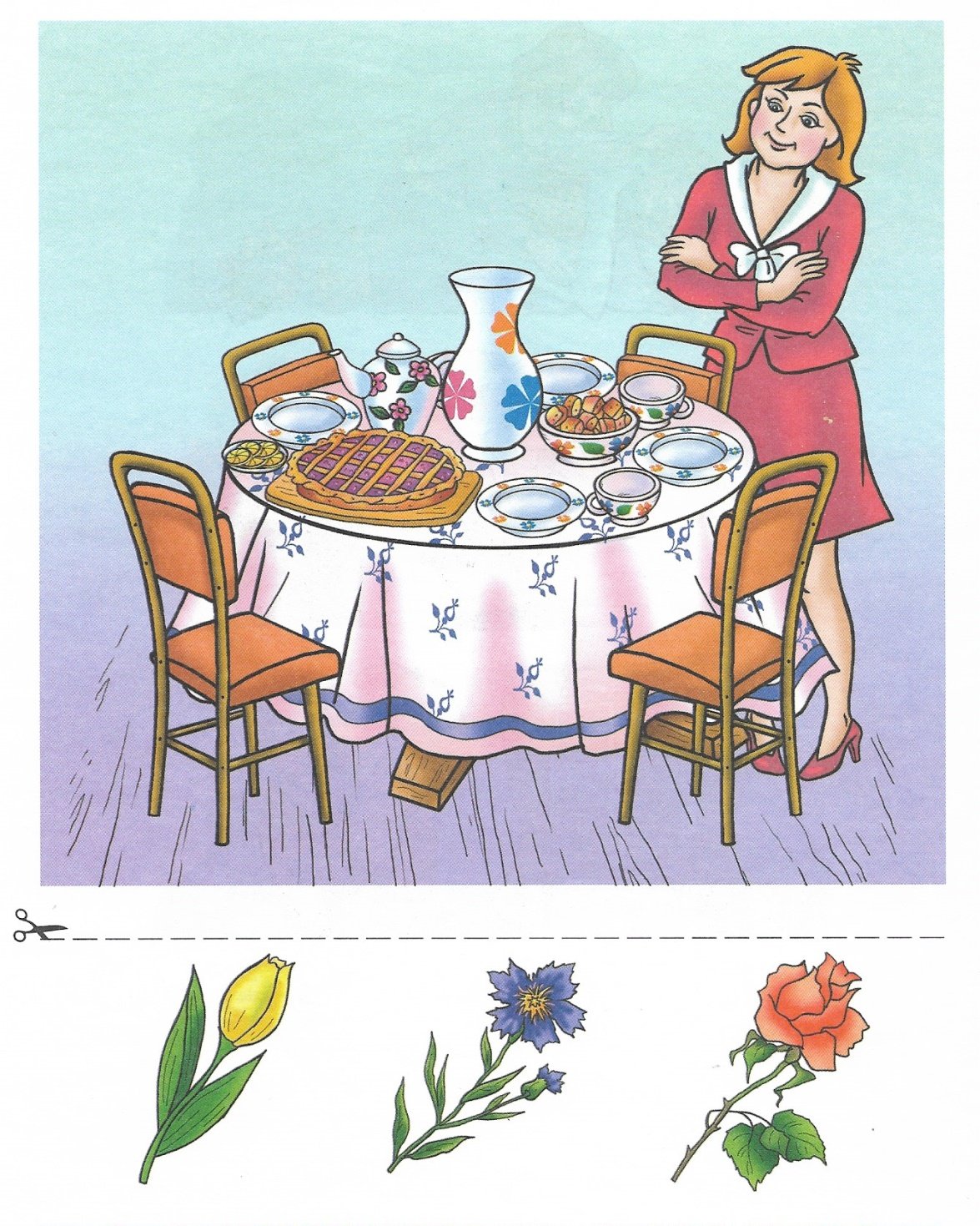 Семья в кафе с детьми