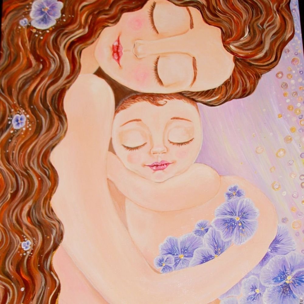 Рисунок на тему материнство