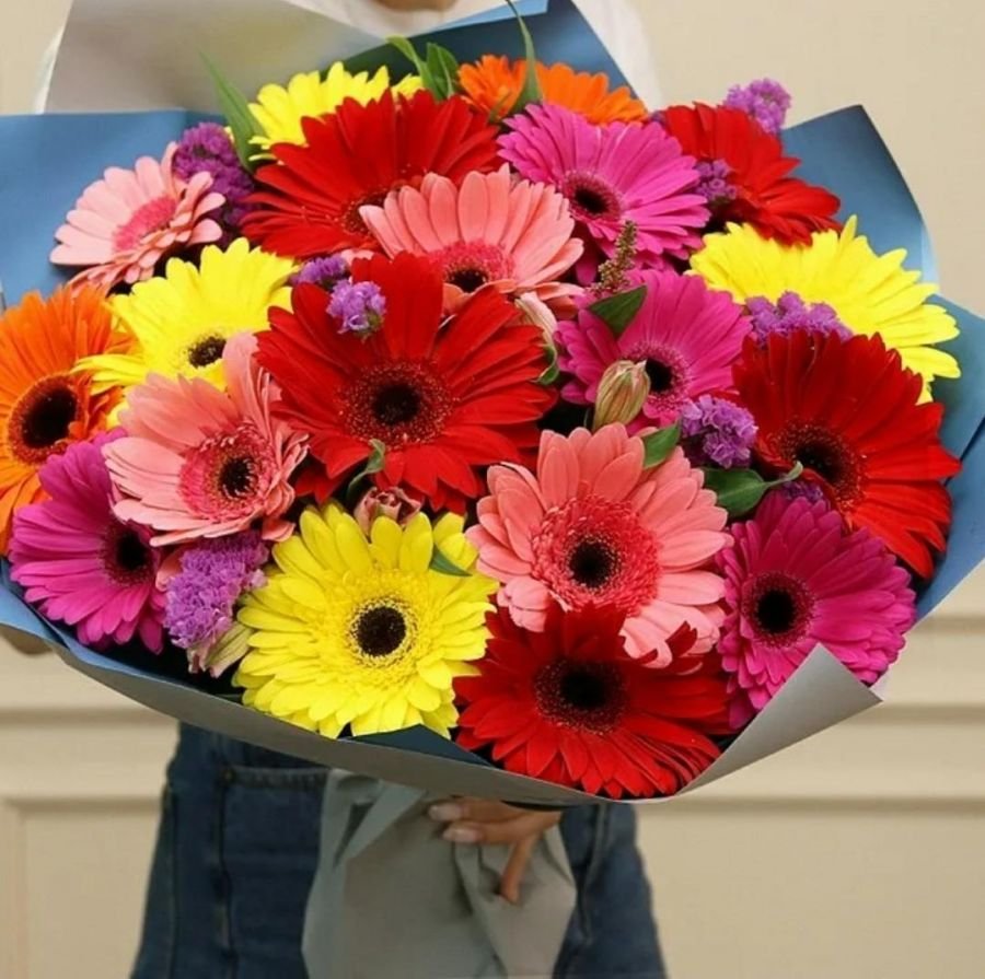 21 Гербера букет