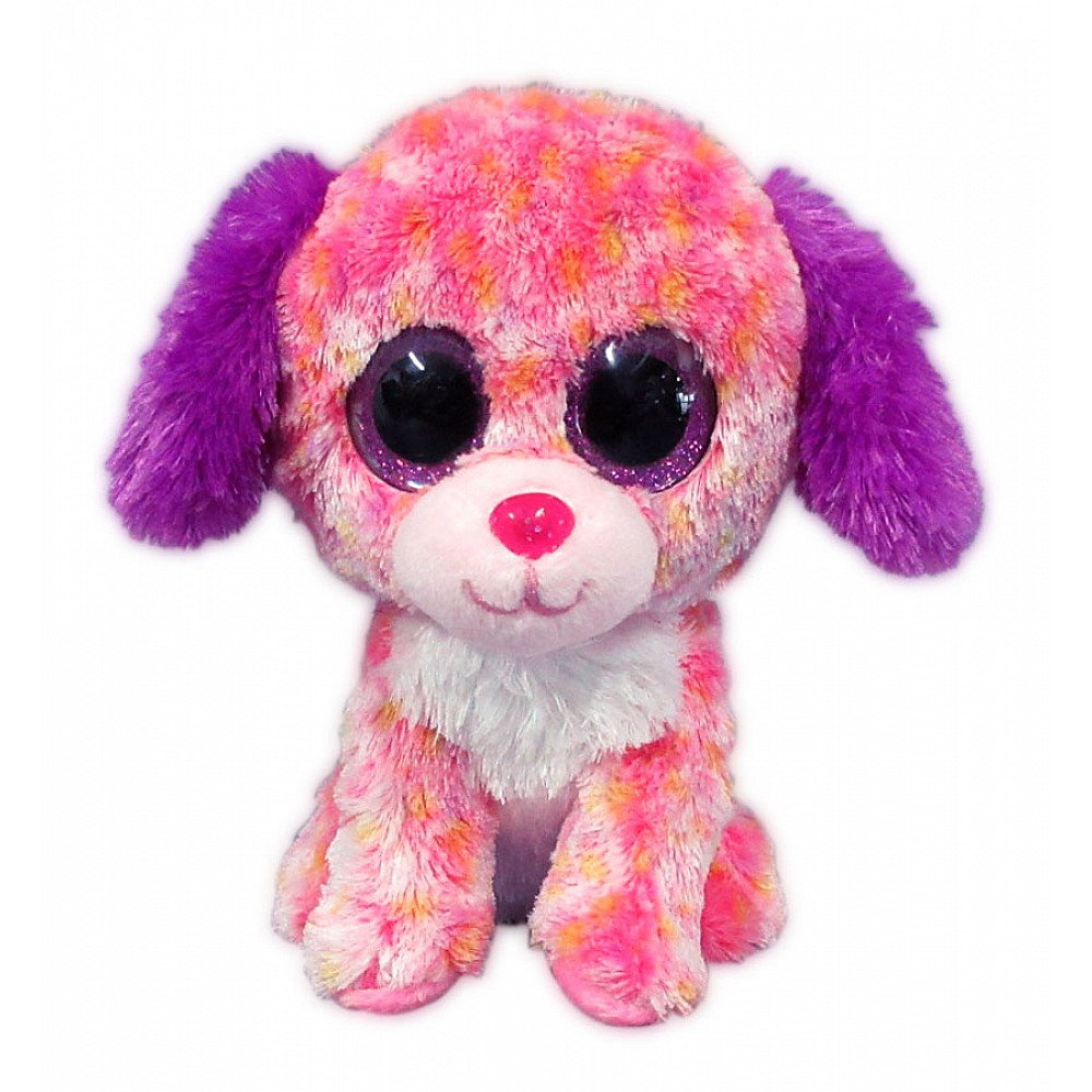 Мягкая игрушка Yangzhou Kingstone Toys собачка розовая 15 см