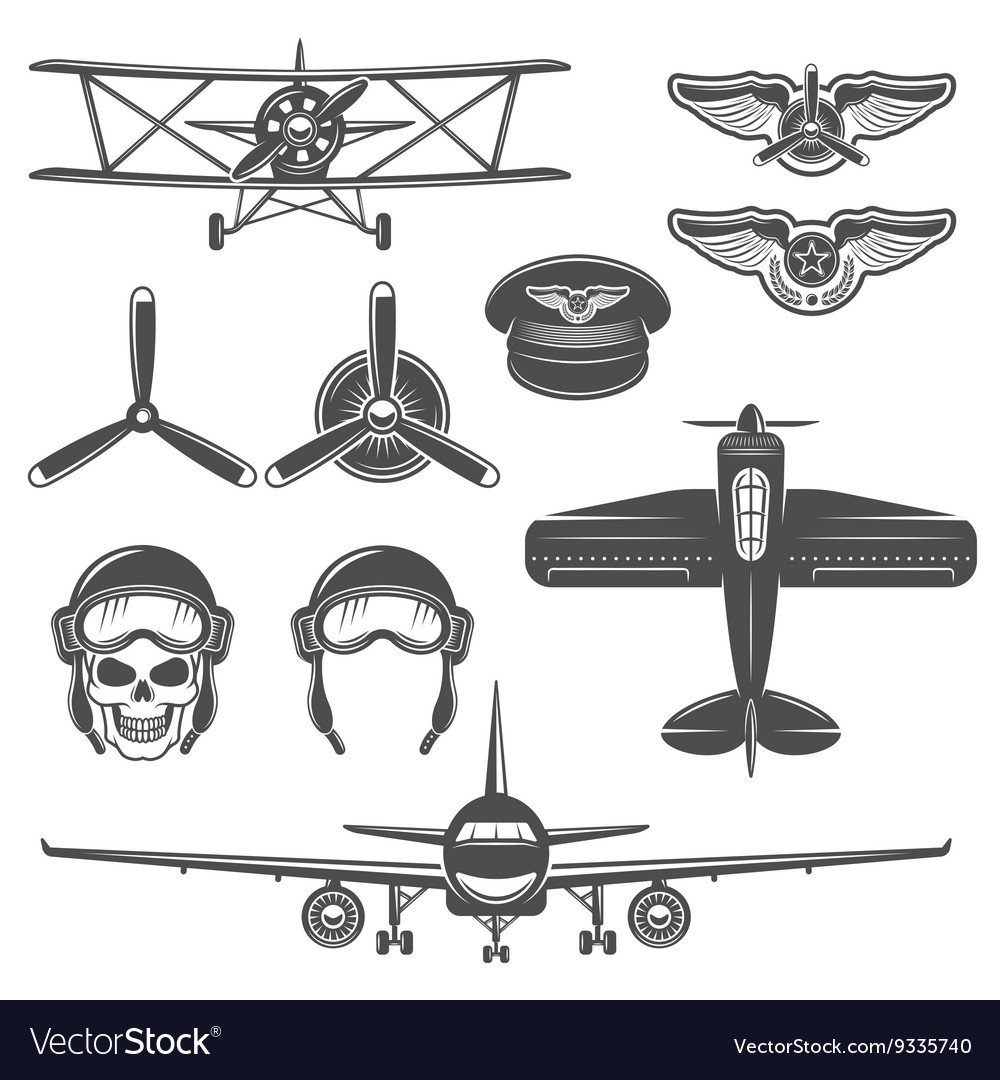 Крылья Авиация вектор