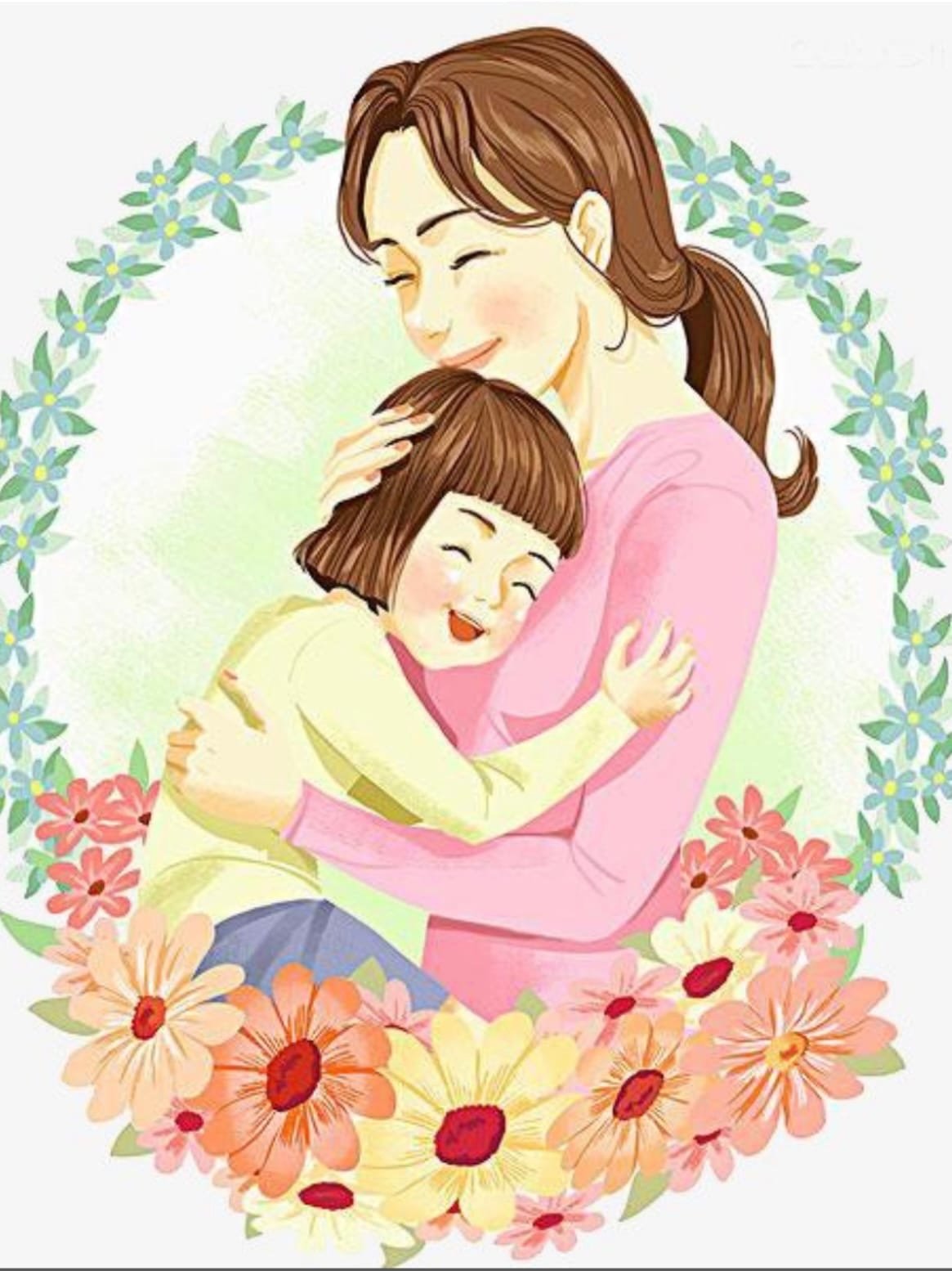 Мама и ребенок иллюстрация