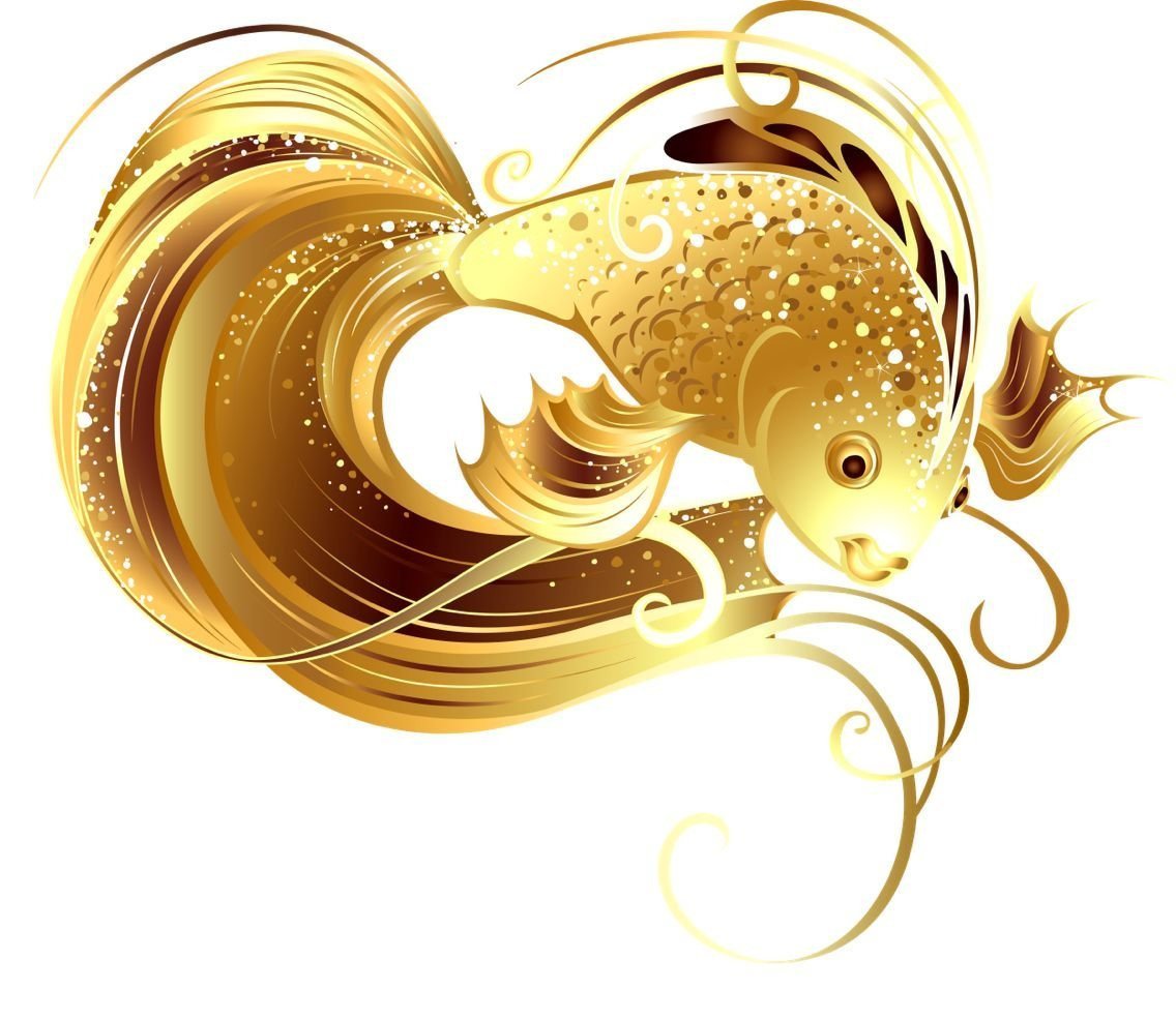 Золотая рыбка с короной