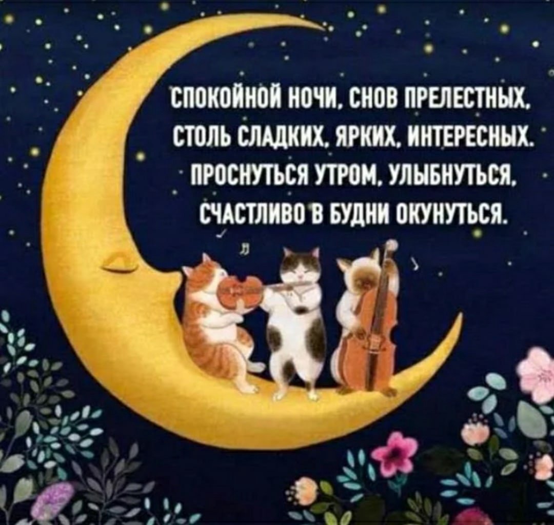 Пожелания спокойной ночи любимому