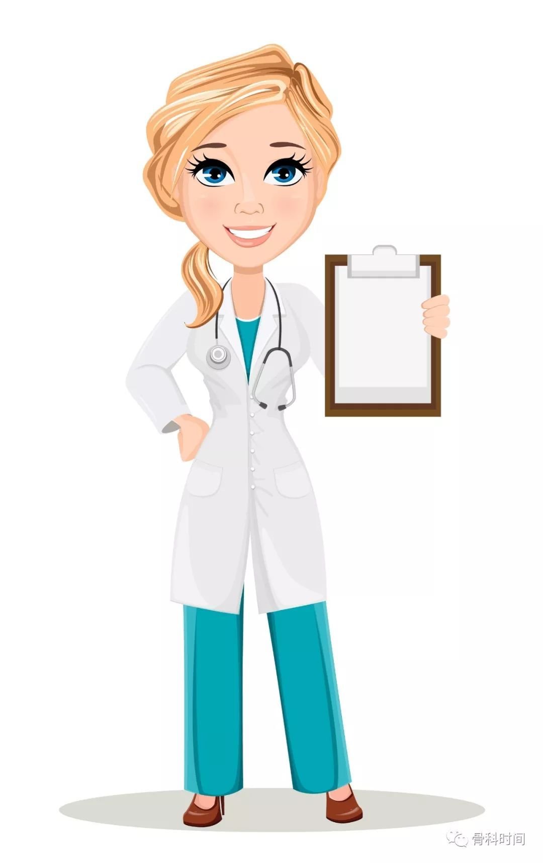 Мультяшный доктор женщина