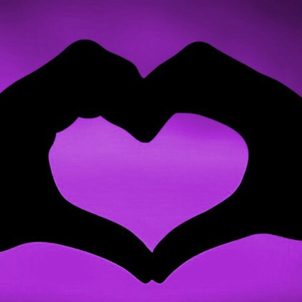 Фиолетовое сердечко