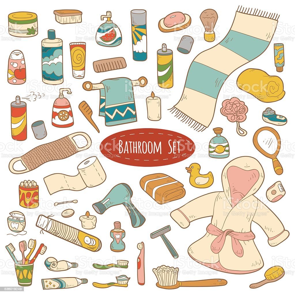 Ванные принадлежности вектор