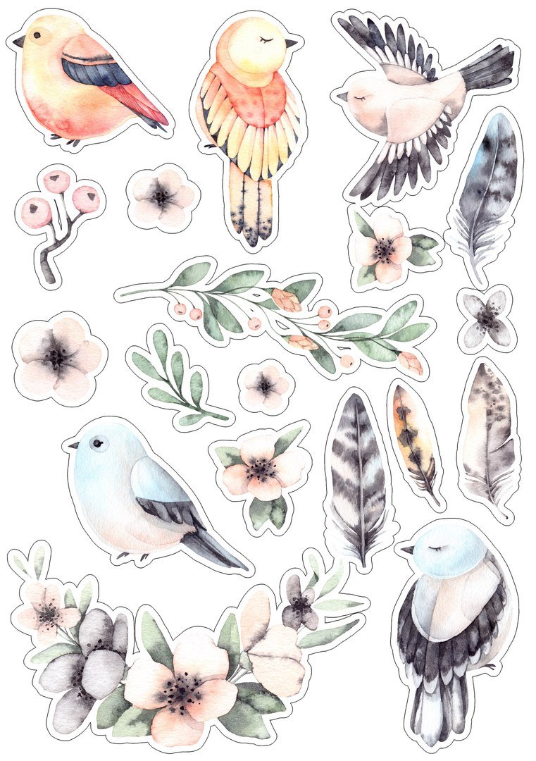 Птички для скрапбукинга