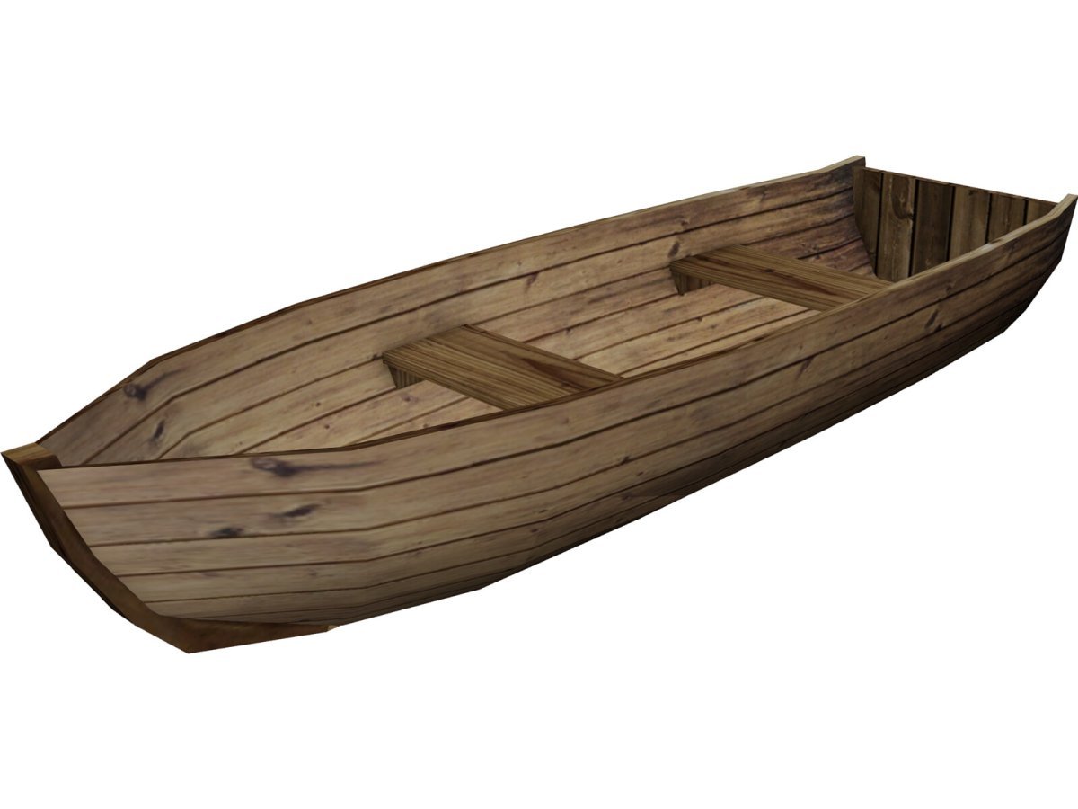 Wood Boat 3d model