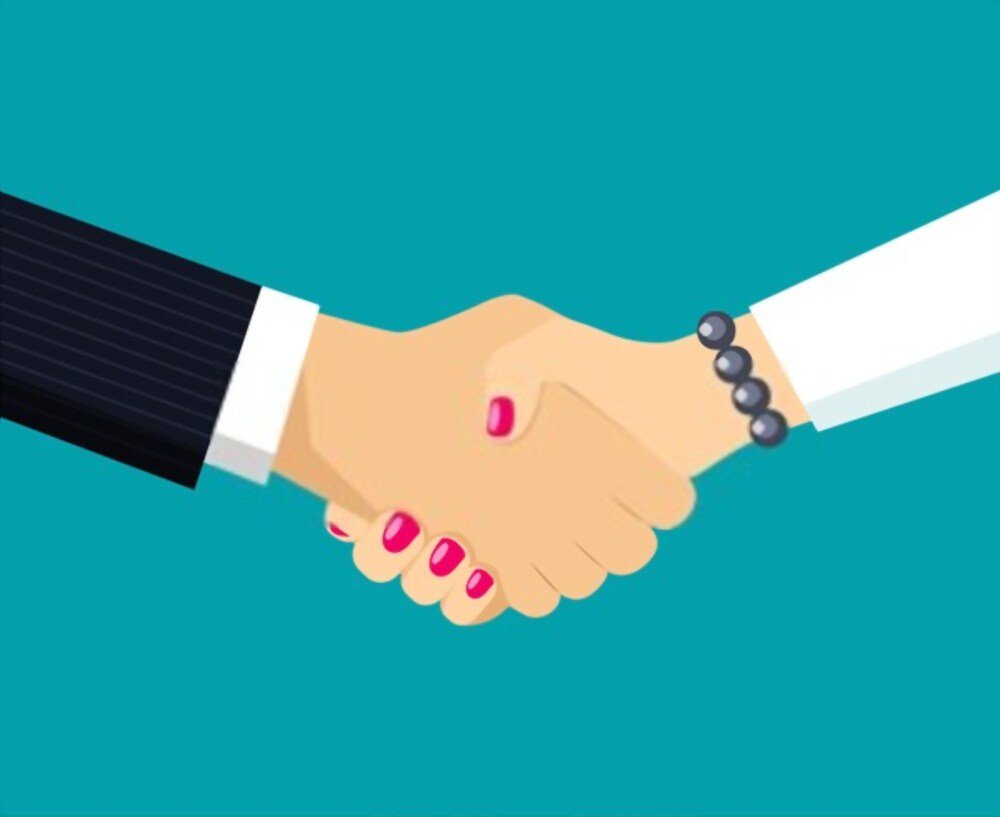 Рукопожатие флэт