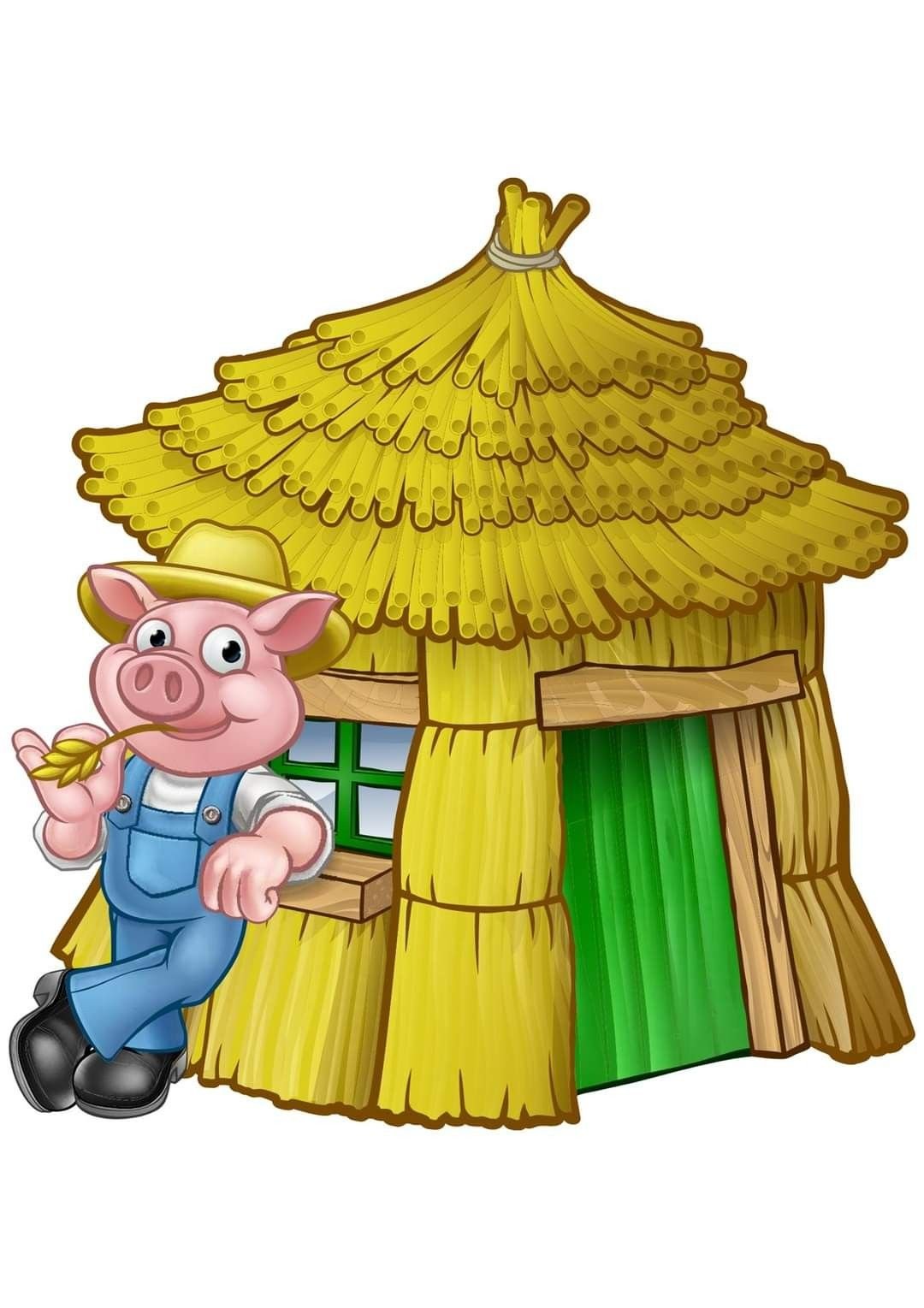 Домик из веток три поросенка