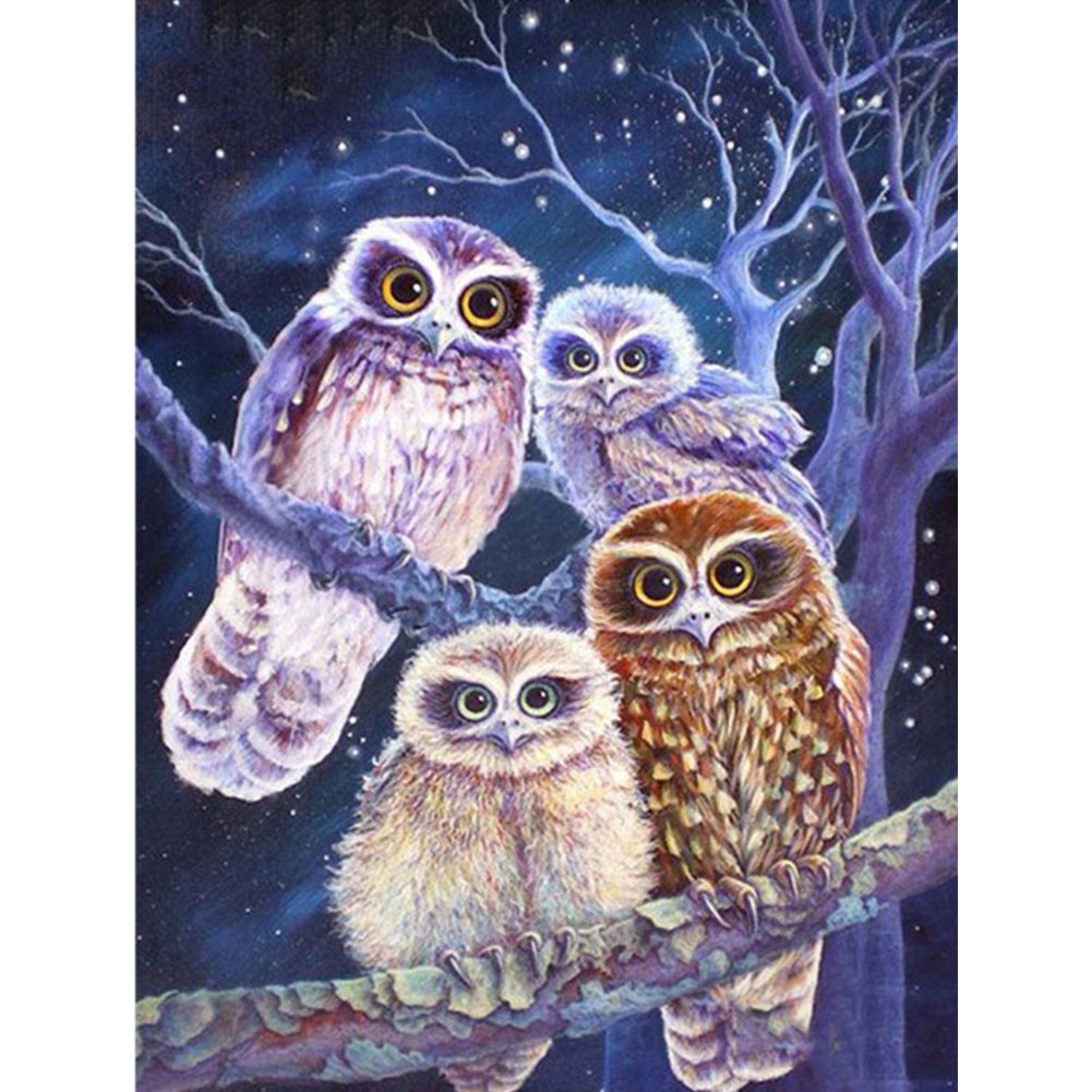 Совушки на ветке