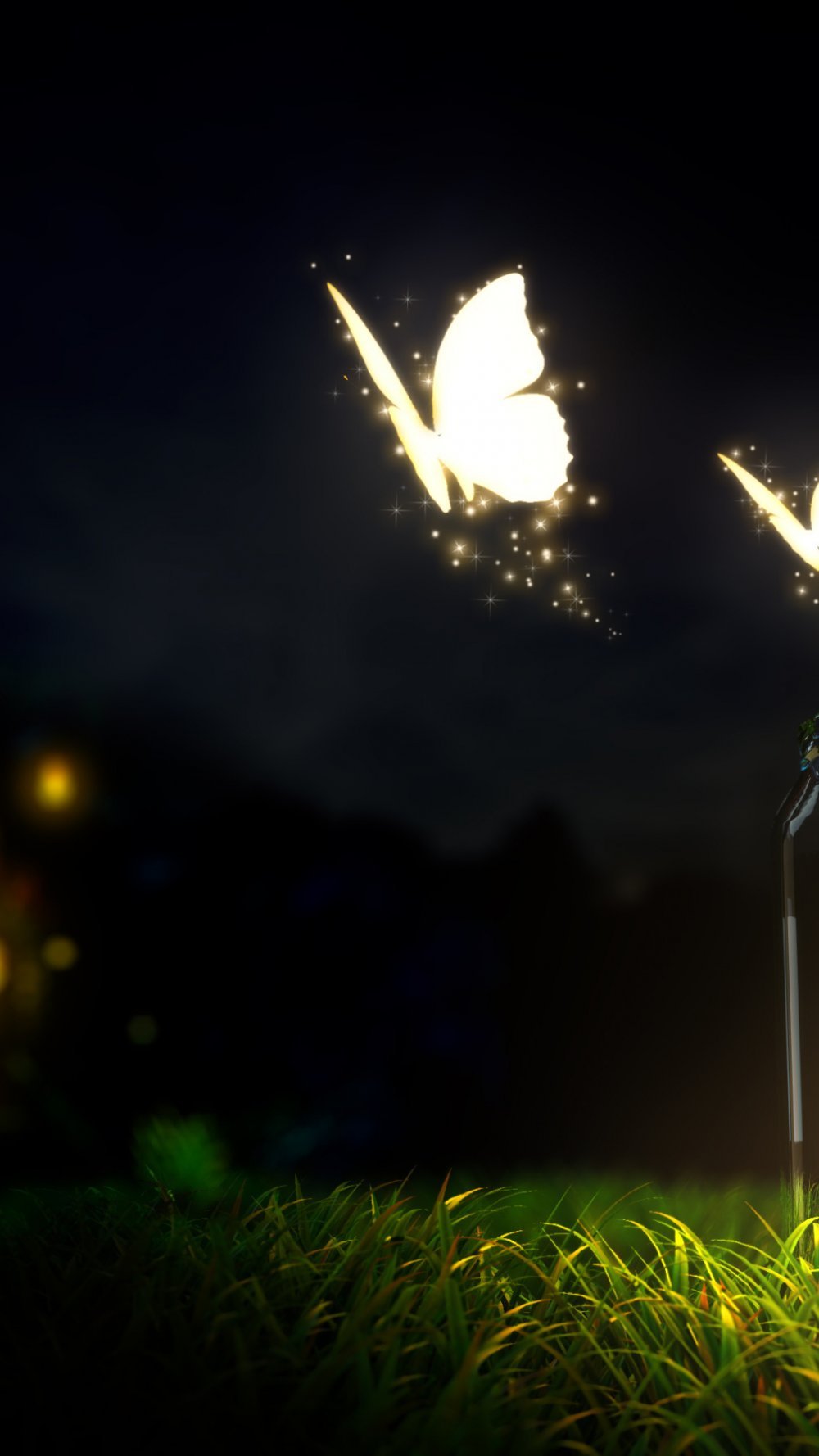 Светлячки ночью