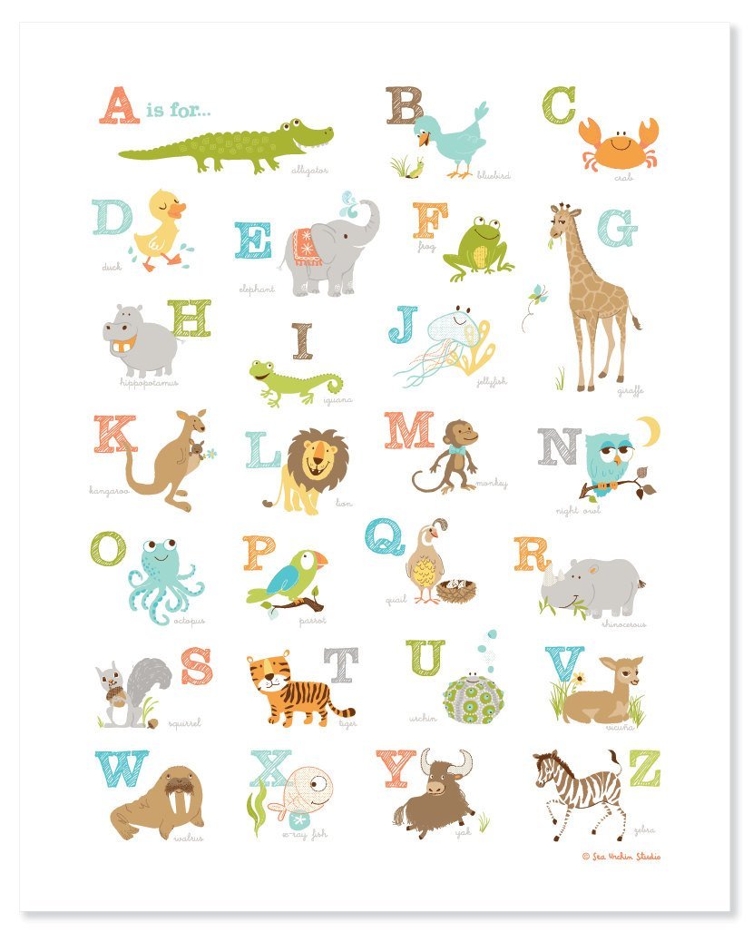 Азбука животных animals Alphabet