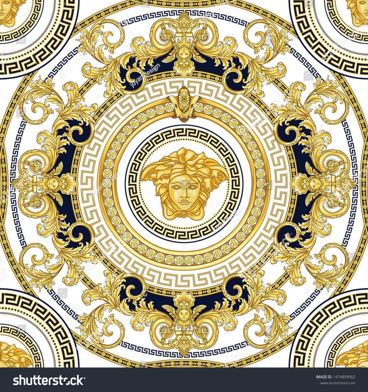 Версаче Горгона Золотая