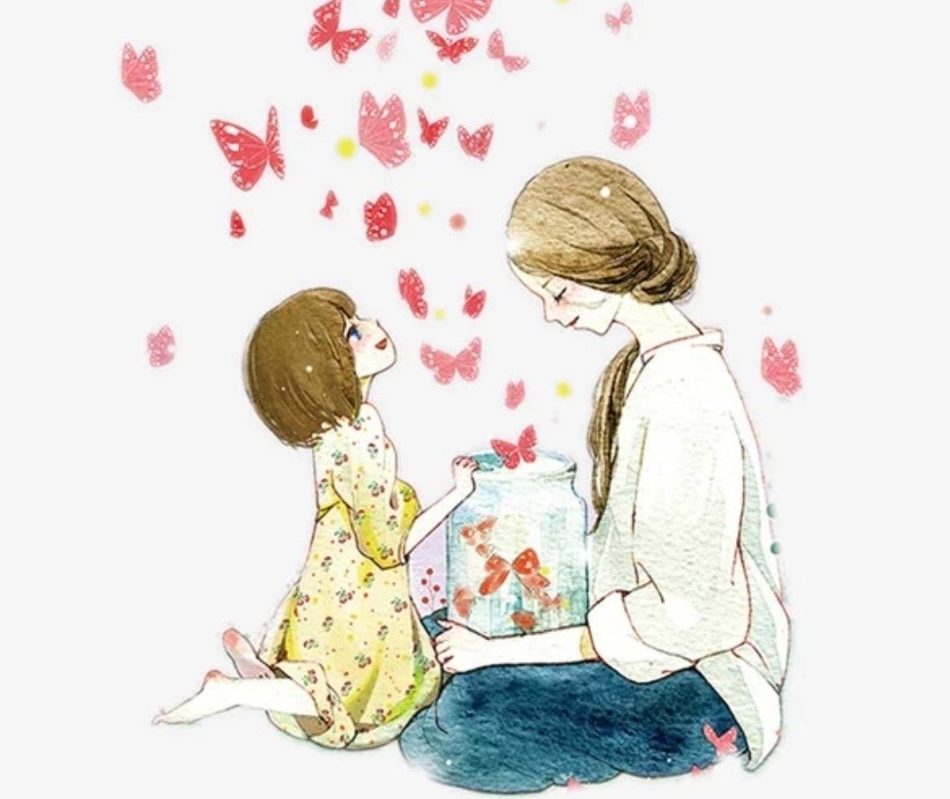 С днем матери акварель