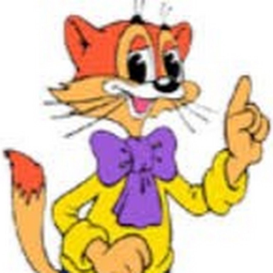 Кот Леопольд на белом фоне