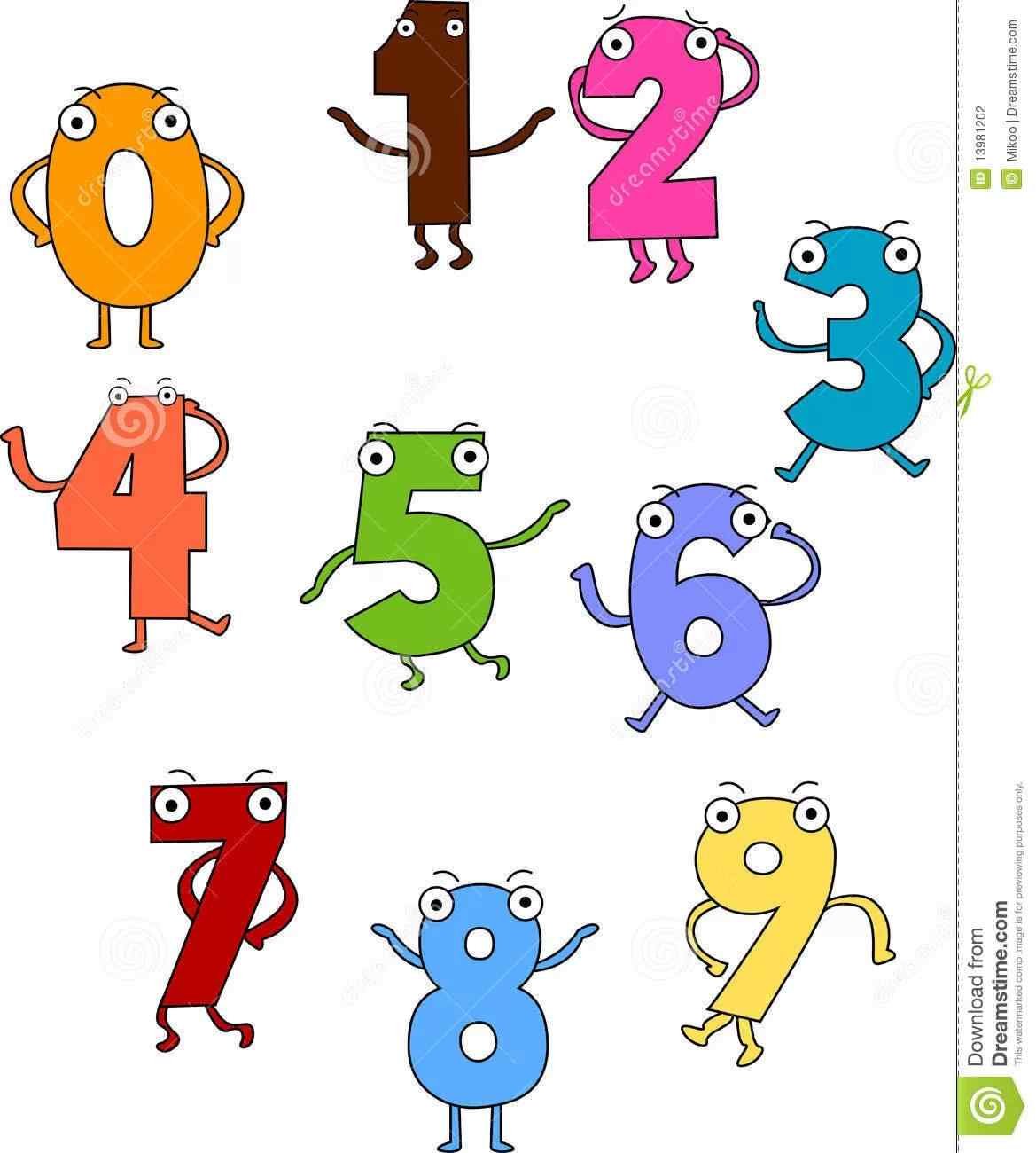 Шуточные цифры в картинках