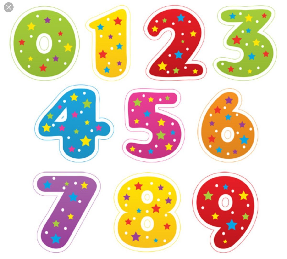 Детские цифры вектор