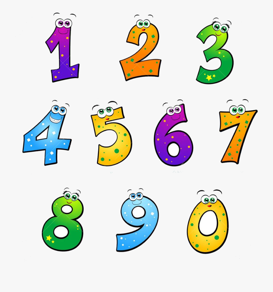 Смешные цифры от 1 до 10