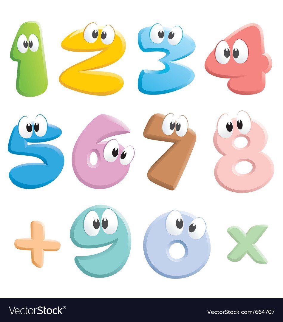 Красивые цифры для плаката