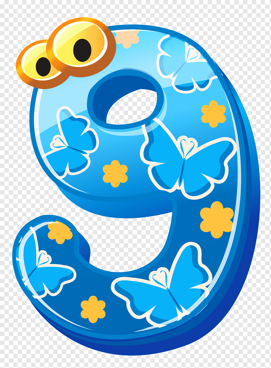 Смешные цифры для раскрашивания