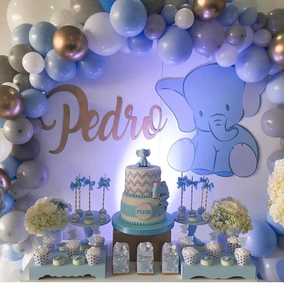 Фотозона с медвежонком на годик мальчику