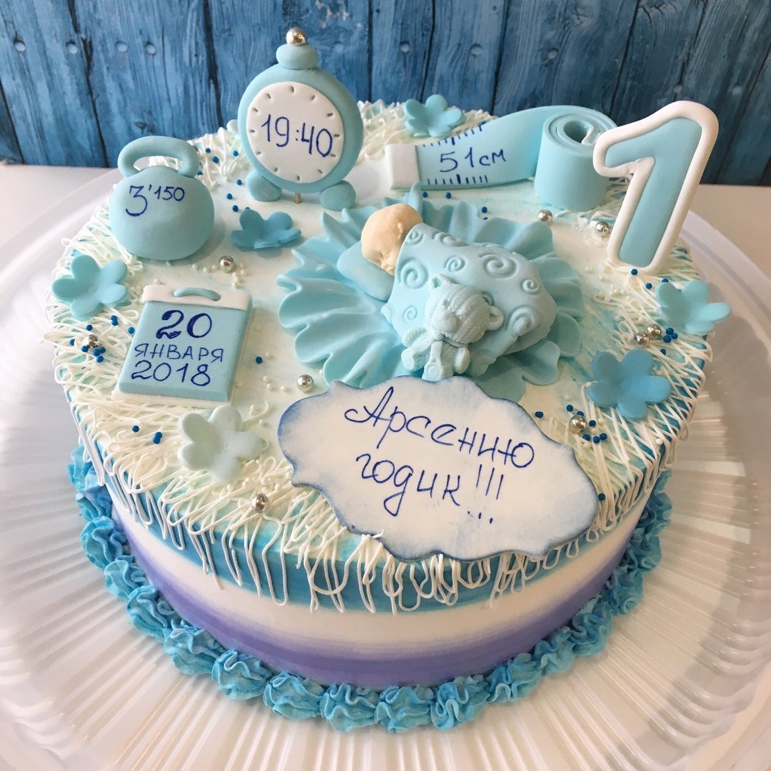 Торт на годик мальчику