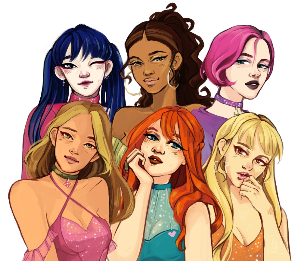 Персонажи в разных стилях