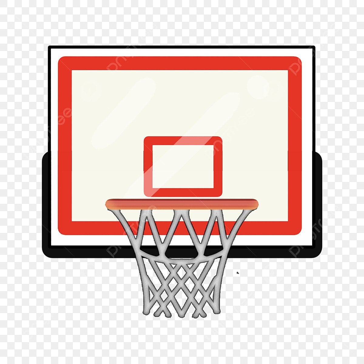 Баскетбольное кольцо трафарет