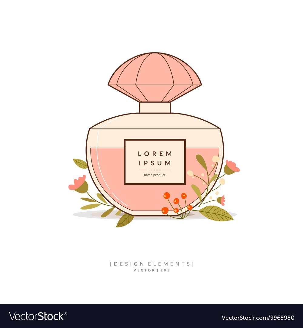 Открытка в виде флакона духов