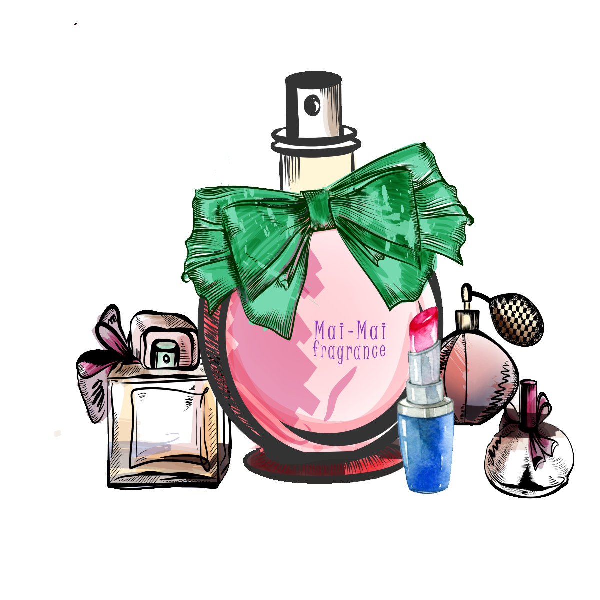 Красивые надписи с парфюмом