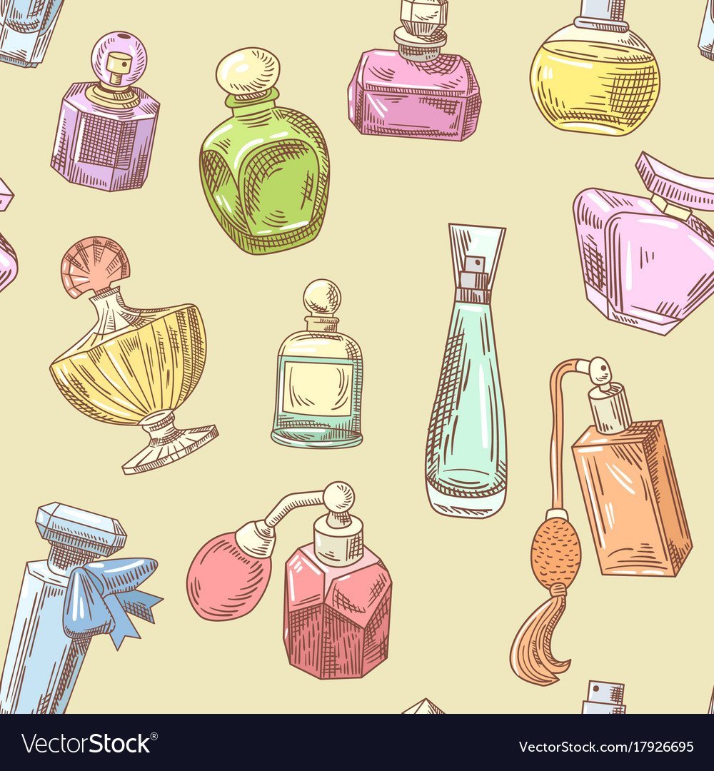Духи флаконы векторные