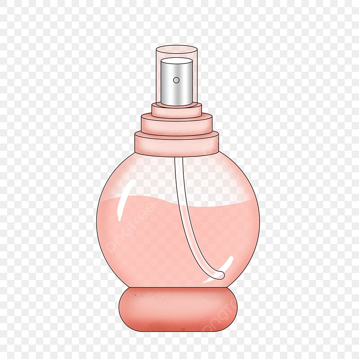 Нарисованный флакон с духами