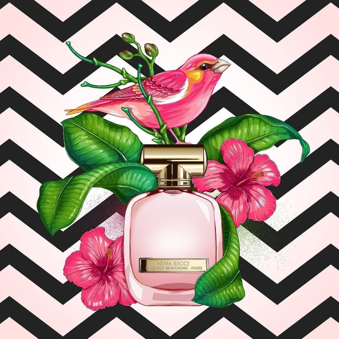 Модные иллюстрации Парфюм