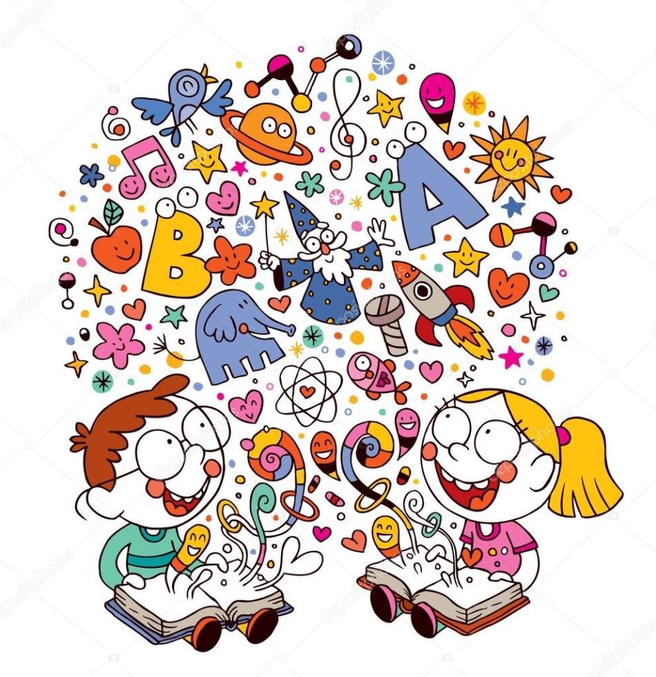 Воображение на белом фоне