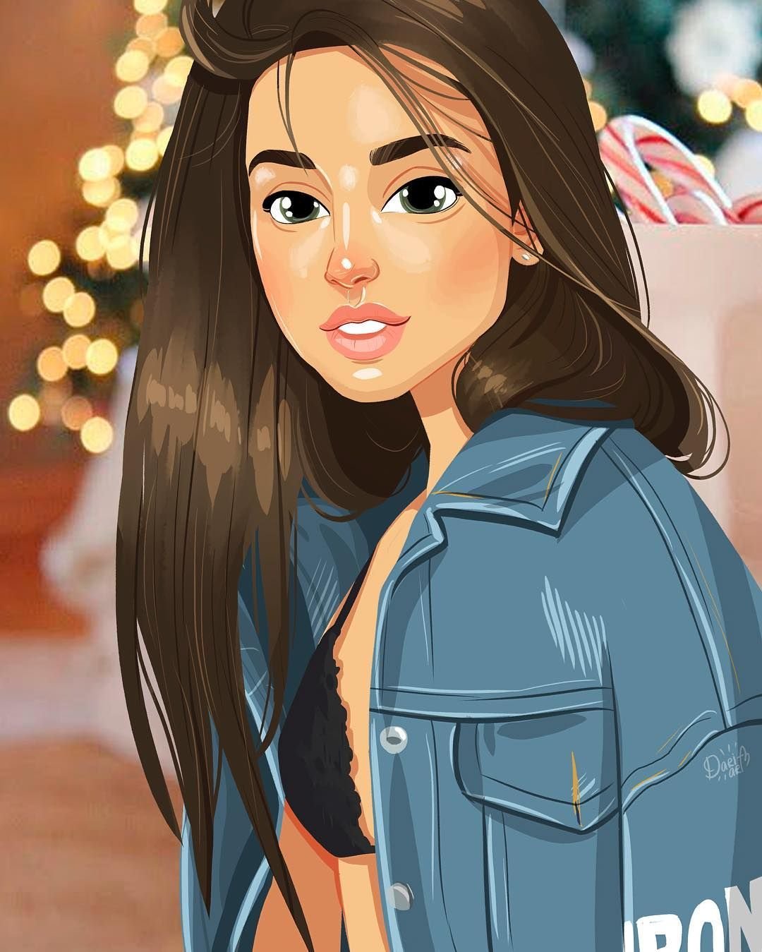 Красивые девушки мультяшные