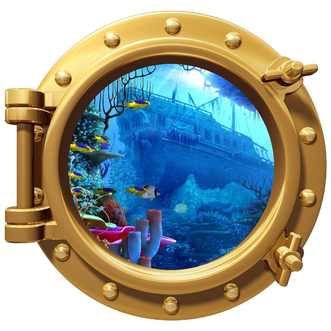 Круглый фон с пальмами