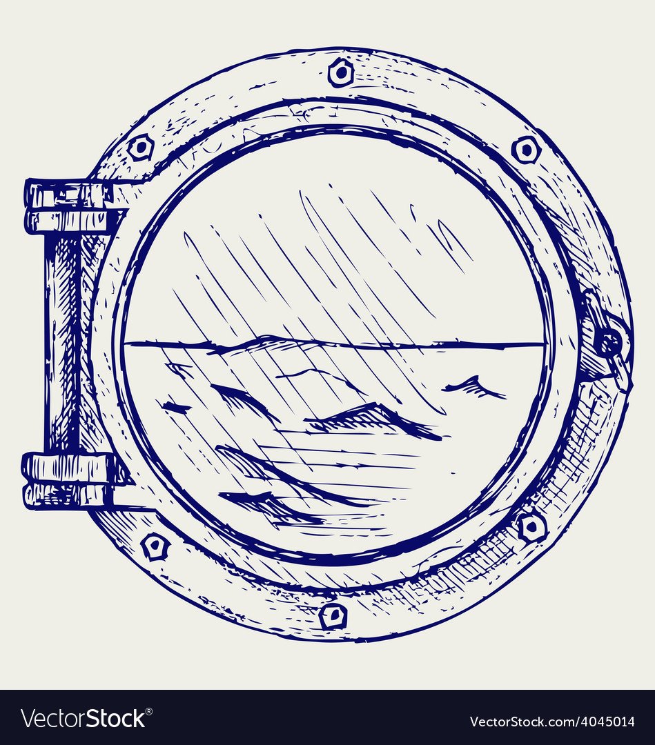 Нарисованный иллюминатор