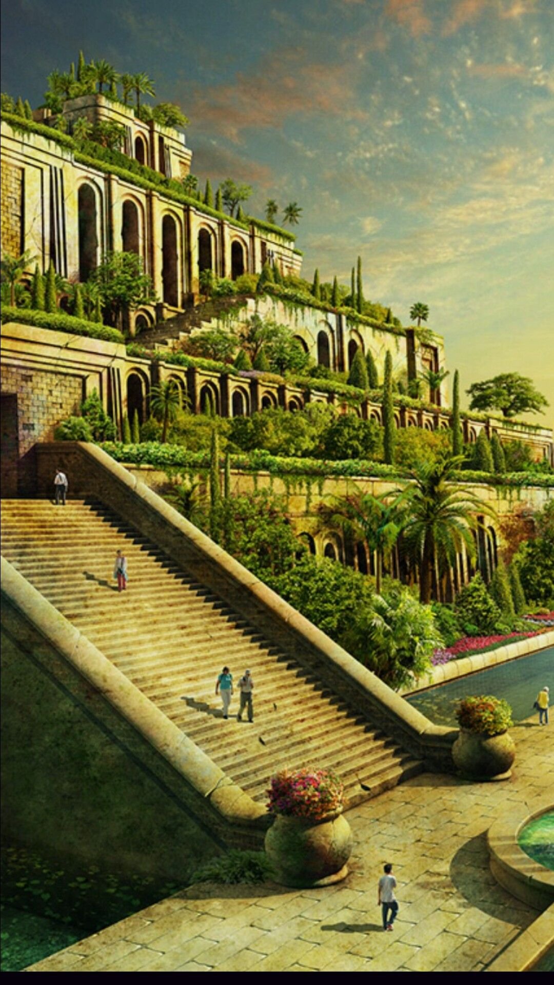 Висячие сады Семирамиды в Вавилоне