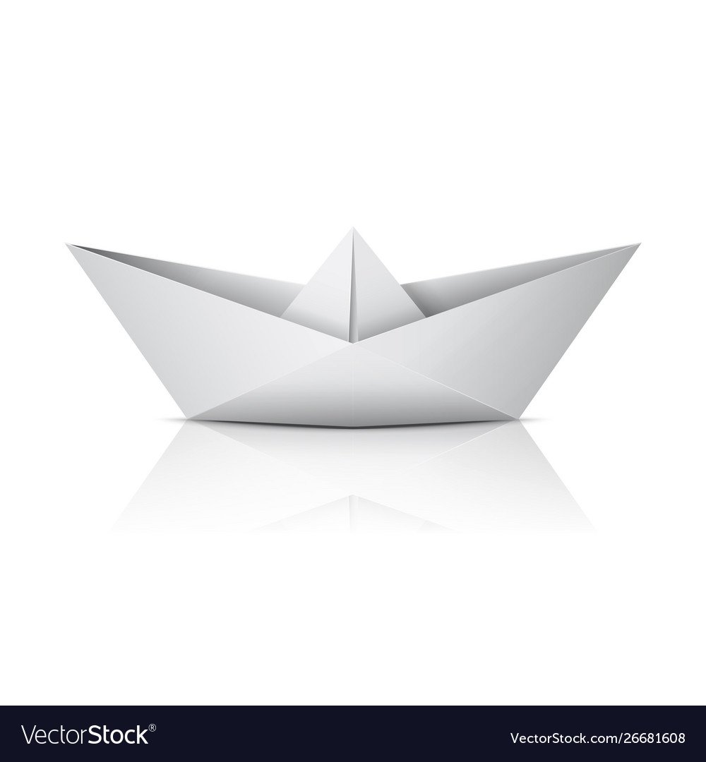 Бумажный кораблик Графика