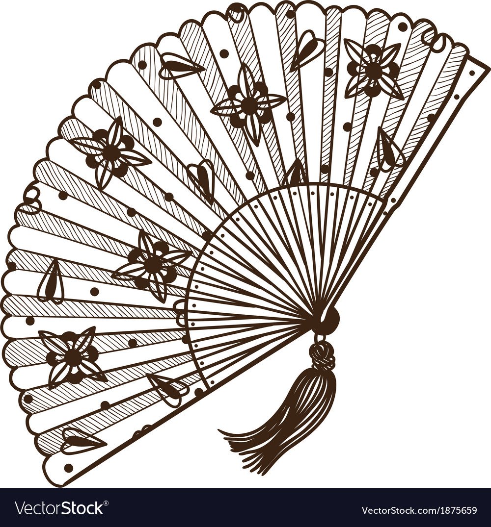 Орнамент веер