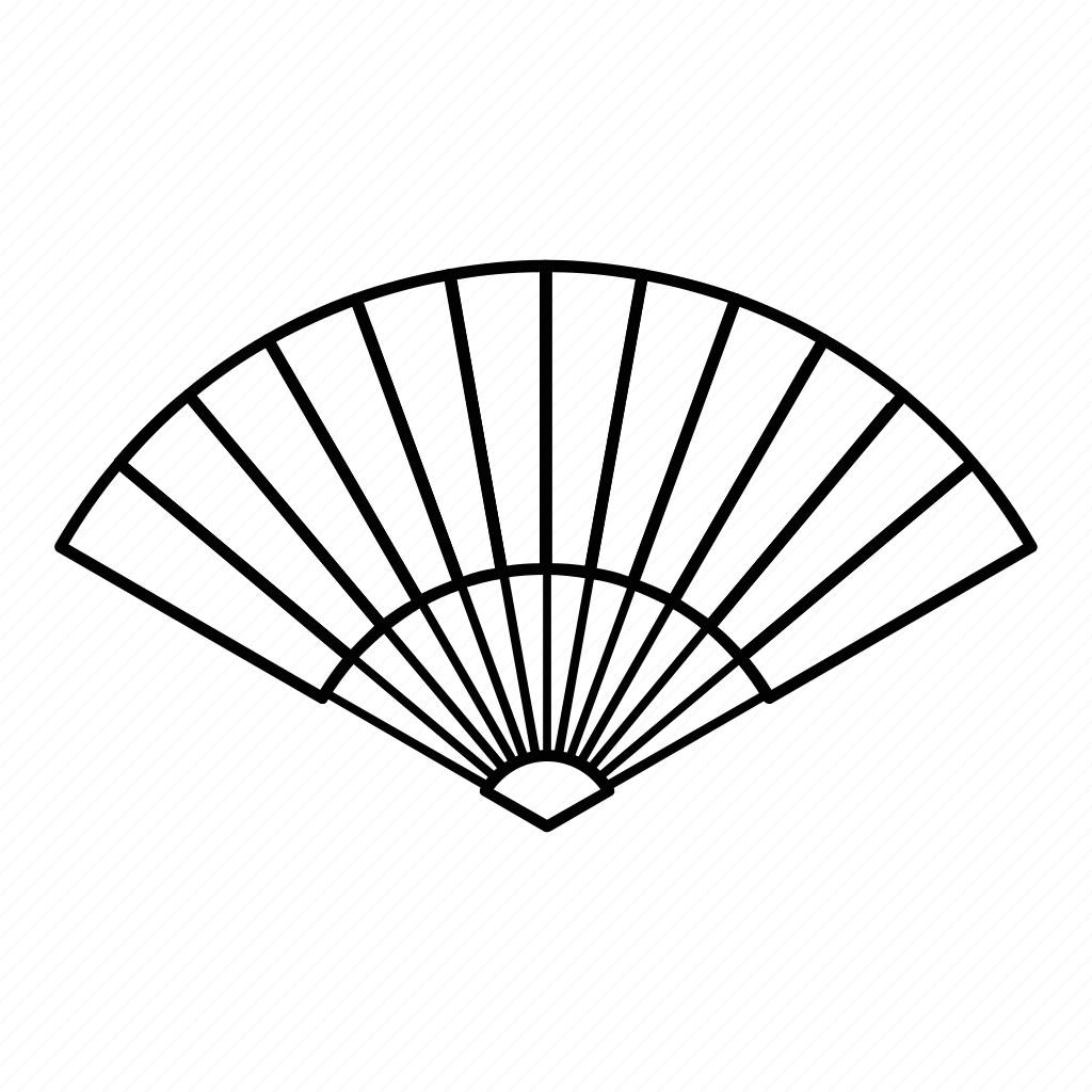 Веер рисунок
