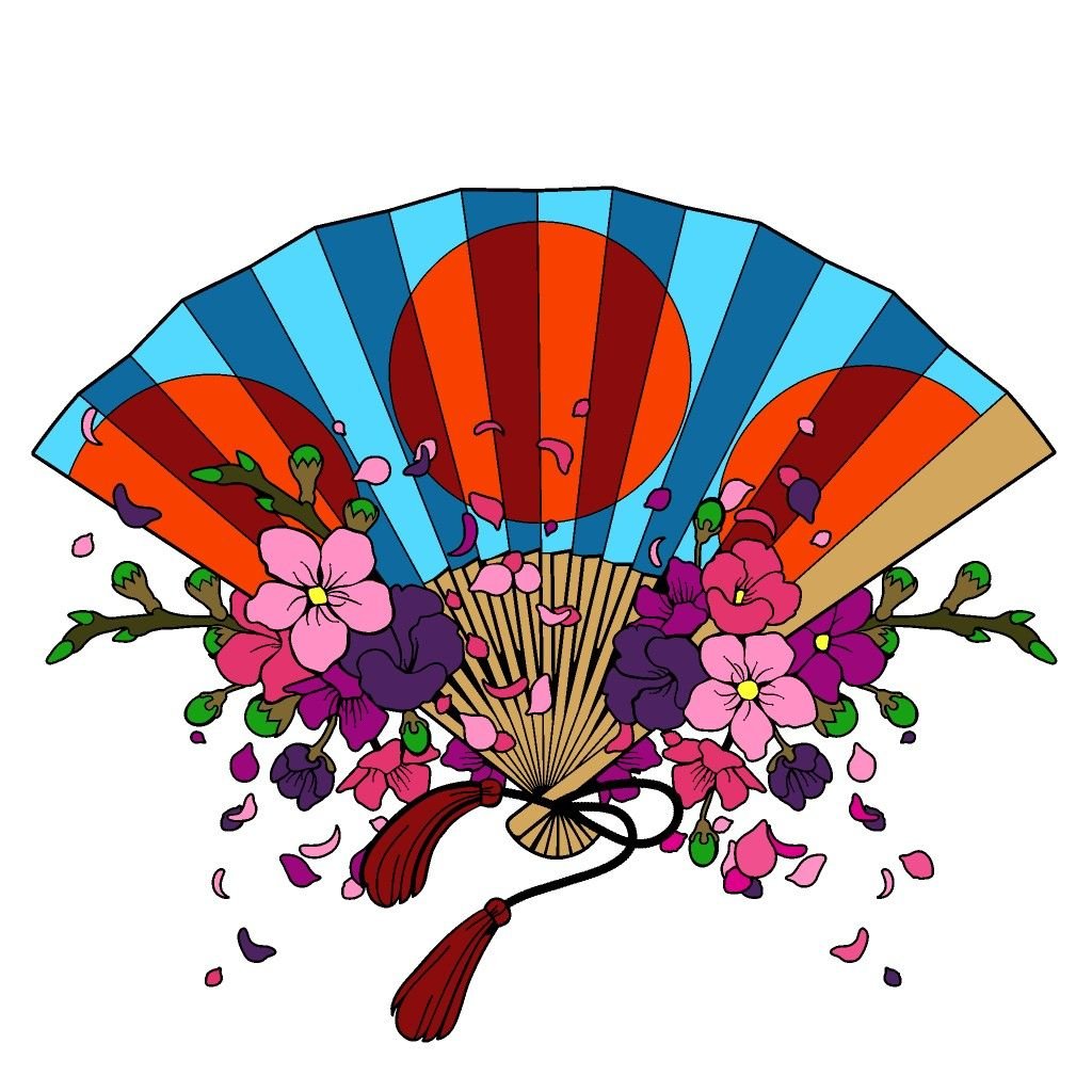 Пиксельный веер