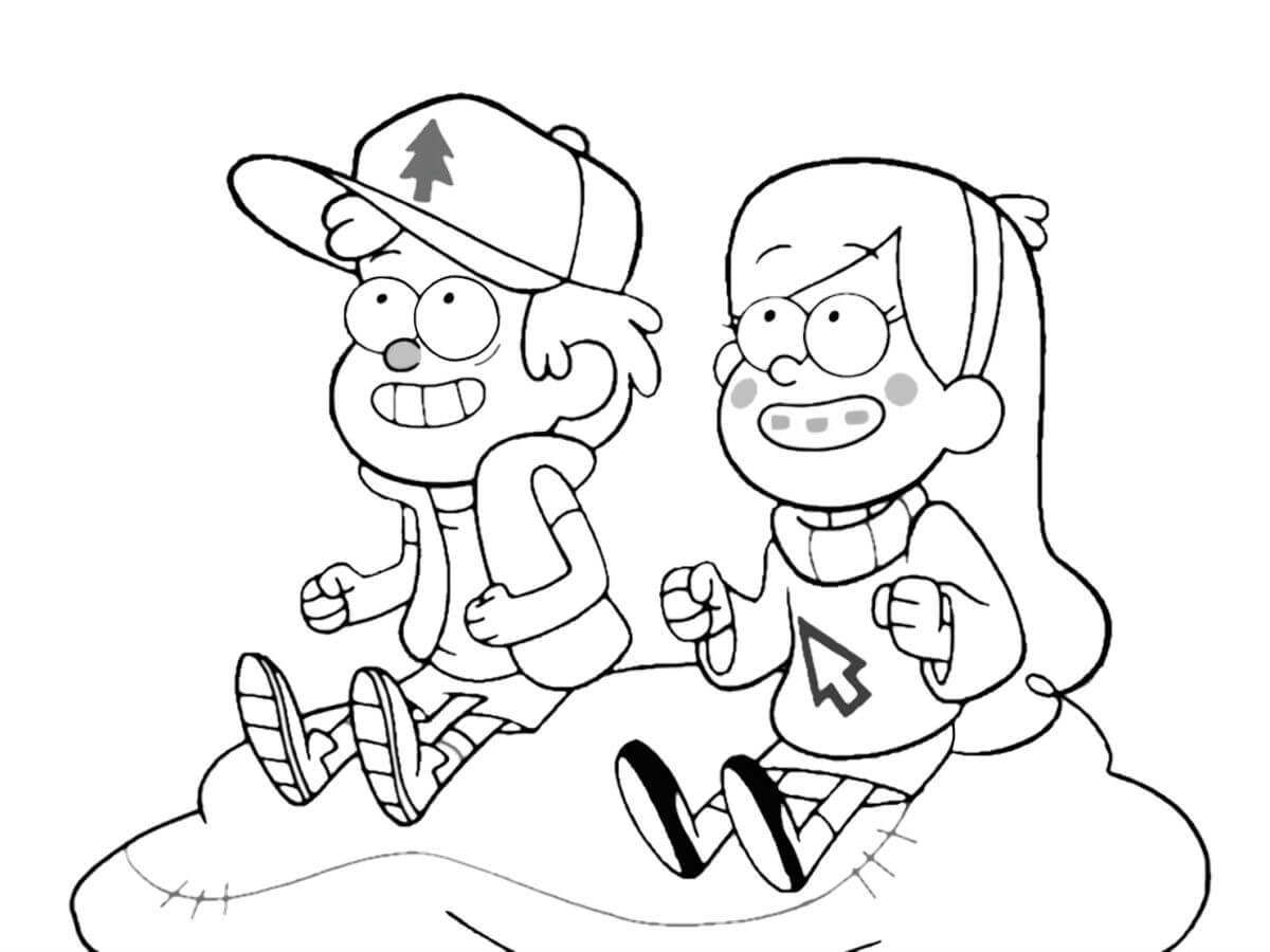 Раскраска Гравити Фолз Гидеон