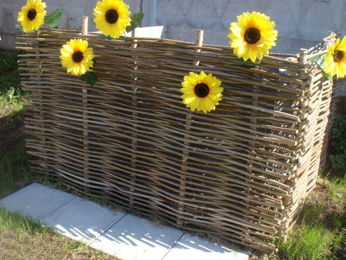 Плетеный забор