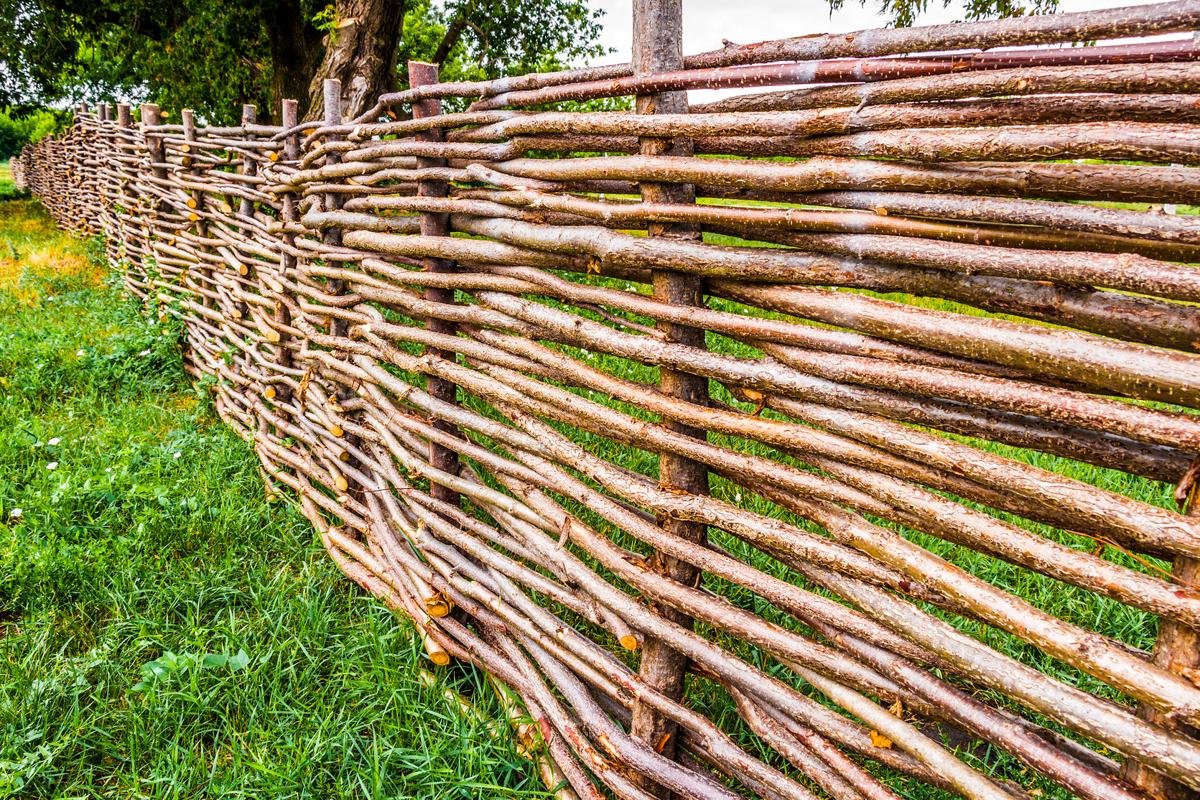 Плетеный забор