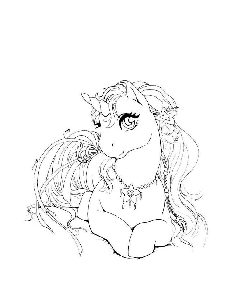 Раскраски для девочек Единороги